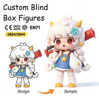 Promotion Personnalisée OEM Figurines de Dessin Animé de Haute Qualité en Résine PVC Jouets Figurines d'Action Boîte Mystère Xiaonuomi Pré-vente Originale