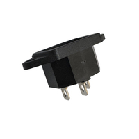 15A 250V AC prise d'entrée d'alimentation 3 broches Snap-In IEC Plug C16 connecteur industriel pour les produits d'appareils électriques ménagers