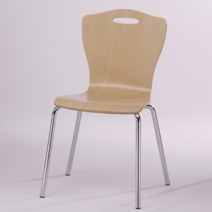 Silla de Comedor Moderna Apilable de Madera para Uso en el Hogar y la Cocina - Product Image 1