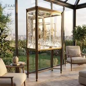 Vitrina para Copas de Champán Lumiere Forest, Optimizada para SEO |   Vinoteca Clásica Francesa de Lujo - EKAR - Product Image 4