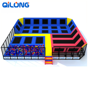 Los niños populares caramelo juegos gran rectángulo barato de interior Trampolines parque con Ninja <span class=keywords><strong>curso</strong></span> - Product Image 3