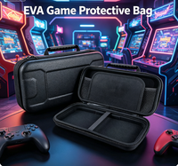 Étui portable en EVA avec fermeture éclair, protection rigide pour accessoires de jeu PSP 5 4 Nintendo Switch, lecteurs de jeux vidéo, carte mémoire, sac EVA