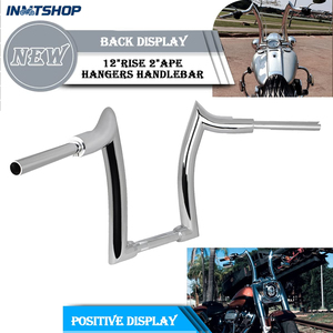 Obral Stok Australia - Stang Motor 14'' 16'' Rise 2'' Ape <span class=keywords><strong>Hanger</strong></span> Handlebar Aluminium Cocok untuk Softail <span class=keywords><strong>Fat</strong></span> Boy - Product Image 4
