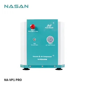 Natan NA-VP1 pro 2 em 1 máquina compressora de ar, grande capacidade com bomba a vácuo para lcd máquina de reparo