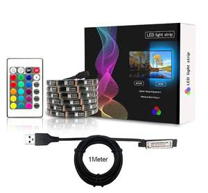 Bande lumineuse LED RVB intelligente 5V <span class=keywords><strong>USB</strong></span> RVB magique avec 24 touches télécommande SMD 5050 bande bandes LED intelligentes lumières <span class=keywords><strong>TV</strong></span> rétro-éclairage - Product Image 2