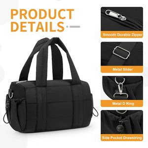 Bolsa Deportiva Mini de Poliéster para <span class=keywords><strong>Mujer</strong></span>, 5"L <span class=keywords><strong>X</strong></span> 7"W <span class=keywords><strong>X</strong></span> 12"H, con Correa Ajustable, Resistente al Agua, Diseño Compacto, Color Negro - Product Image 5