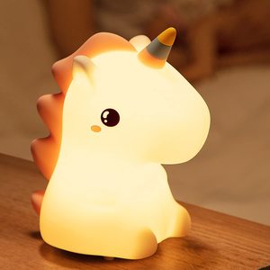 Luces <span class=keywords><strong>LED</strong></span> de noche de unicornio para niños y niñas, lámpara bonita con cambio de 16 colores, recargable vía USB, para dormitorio - Product Image 1