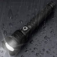 STARYNITE Ventes Chaudes Lampe Torche LED Rechargeable Zoomable 2000 Lumens XHP70 Alimentée par 2x26650 ou 2x18650 Batteries