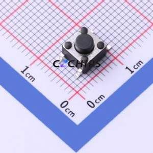 TS-1102SD-B-C-B Tactile Switch SMD-4P,6x6mm Switch ( Operating Force: 1.6N )( Switch Length: 6mm )( Switch Width: 6mm ) - Product Image 1
