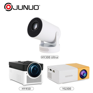Miniproyectores inteligentes portátiles JUNUO Hy300PRO <span class=keywords><strong>YG300</strong></span> serie 11,0 Android 11 720p Hy 300 4K Focus Hy260Pro Hy320mini eléctrico - Product Image 2