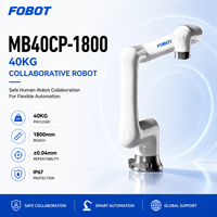 Robot collaboratif industriel FOBOT 40 kg de charge, rayon d'action 1800 mm, 6 axes, IP67, acier inoxydable, bras robotique multifonctionnel, commande CNC