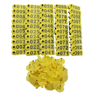 Etichette Auricolari Personalizzate per Animali in Giallo, Verde, Arancione e Blu, per Tracciamento in Fattoria - Product Image 3