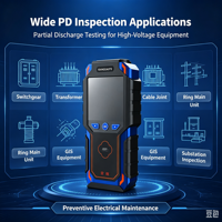Detector de descargas parciales multifuncional portátil, detector de PD multimétodo para inspección de unidades principales de anillos de distribución