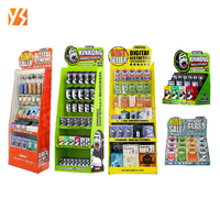 Support d'affichage en carton lumineux double face personnalisé pour la promotion de produits 3C et de téléphones portables en vente au détail