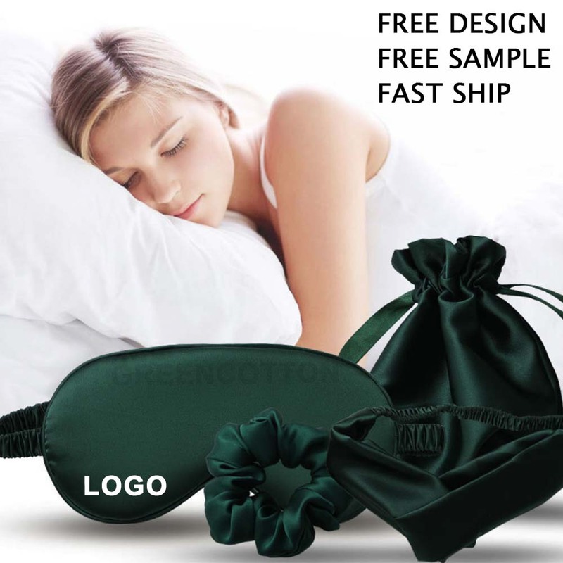 Custom Logo Natural Silk Eye Mask