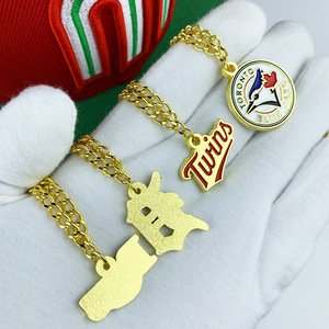 Baseball Team Logo Pendants Alloy Necklace Charms For Fans Gift <b>Accessory</b> - Product Image 3