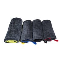 Serviette de nettoyage de voiture en microfibre de haute qualité 50x70, serviette de séchage de voiture en microfibre à boucles torsadées 60x40 600gsm 800gsm