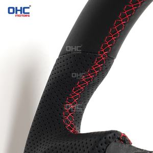 Volante de cuero hecho a mano de entrega rápida para 2012 2013 <span class=keywords><strong>2015</strong></span> <span class=keywords><strong>Toyota</strong></span> 86 Volant <span class=keywords><strong>Gt86</strong></span> volante OHC MOTORS - Product Image 4