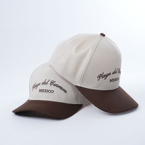 Casquettes de sport snapback à <span class=keywords><strong>5</strong></span> panneaux avec logo brodé personnalisé, casquettes de baseball bicolores en gros pour hommes - Product Image 3