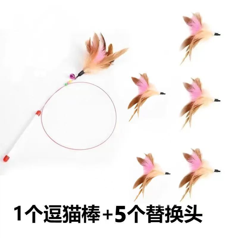 ของเล่นแมว 1 ชิ้น และหัวสำรองสำหรับเปลี่ยน 5 ชิ้น