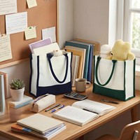 Sacs fourre-tout en toile personnalisables avec poignées longues – Vierges pour sublimation/bricolage, options en gros, cadeaux de mariage, fournitures de fête