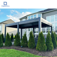 Pergola en aluminium de haute qualité 4x6 pour jardin et terrasse, bioclimatique