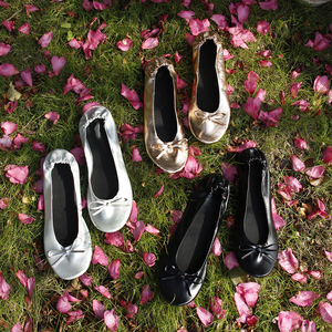 Scarpe basse pieghevoli da donna Rolly Flats - Ballerine portatili con custodia e borsa espandibile per il tallone - Product Image 6