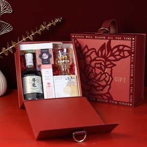 Starry Sky Rose Chinese Style Luxury Handheld <b>Gift</b> <b>Box</b> <b>Empty</b> Rigid Present <b>Box</b> <b>For</b> Wedding Valentine Day Favor <b>Gift</b> Packaging - Product Image 1