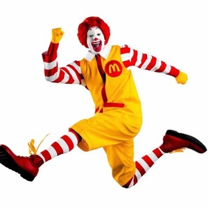 Disfraz de Halloween de Ronald McDonald, Traje de Payaso con Pantalones y Camiseta, ¡Oferta! - Product Image 1