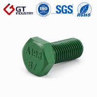 Vis à tête hexagonale ASTM A193 B7, zinc nickel PTFE, pour l'industrie pétrolière et gazière