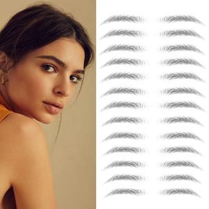 Faux <span class=keywords><strong>tatouage</strong></span> autocollant temporaire <span class=keywords><strong>4D</strong></span> à base d'eau, <span class=keywords><strong>tatouage</strong></span> pour sourcils, vente en gros, pièces - Product Image 2