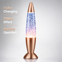 Mini veilleuse décorative LED 6000K à changement de couleur, lumière du jour, fonctionnant sur piles, en ABS pailleté, pour chambre à coucher, décoration intérieure, éclairage d'ambiance