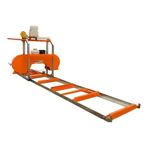 18inch Mini Gasoline Woodworking Machinery Portable Sawmill Wood Auto Sawing Saw Machines