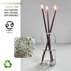 Serie <span class=keywords><strong>de</strong></span> 12 Constelaciones, juego <span class=keywords><strong>de</strong></span> velas eternas limpias ardientes, regalo <span class=keywords><strong>de</strong></span> San Valentín <span class=keywords><strong>de</strong></span> cáncer - Product Image 1