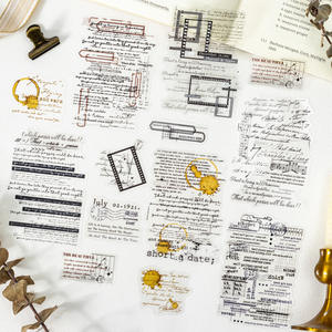 20 adesivi decorativi fai da te Per confezione 6 pezzi in tema inglese tra cui frammenti e guarnizioni rotte - Product Image 5