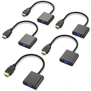Nuevo Adaptador <span class=keywords><strong>BENFEI</strong></span> Chapado en Oro, Paquete de 5, Macho y Hembra, para Computadora, Laptop, PC, Monitor, Proyector, HDTV, Chromebook, Raspberry Pi, Roku 258 - Product Image 1