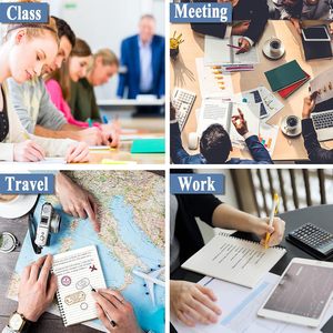 Petit carnet plié <span class=keywords><strong>avec</strong></span> reliure, lot de 12, 120 pages lignées, couverture rigide en carton, cahiers et blocs-notes <span class=keywords><strong>pour</strong></span> l'école et la maison - Product Image 5