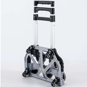 <span class=keywords><strong>Portail</strong></span> pliant pliable Wagon utilitaire Camping en plein air plage chariot jardin parc chariot 4 roues fortes poignée réglable A006 - Product Image 6