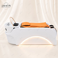 Matériel de spa capillaire japonais : Lit large moderne électrique pour thérapie de massage et lavage des cheveux, fauteuil de lavage capillaire
