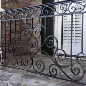 Lan can ban công bằng thép mạ kẽm nghệ thuật hiện đại, sử dụng trong xây dựng sân vườn, lan can, lan can, tay vịn - Product Image 2