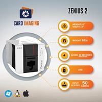Impresora de Tarjetas de Identificación de PVC Totalmente Automática Evolis Zenius 2, Impresora de Tarjetas de Visita, Máquina de Impresión de Tarjetas de Plástico para Oficina y Escuela
