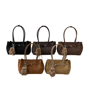 Bolso Tote de Gran Capacidad de 7 Pulgadas, Estilo Vintage Otoño Invierno, Cierre de Cremallera, Forro de Poliéster, para Uso Diario de Mujer, Nuevo Modelo 2025 - Product Image 1