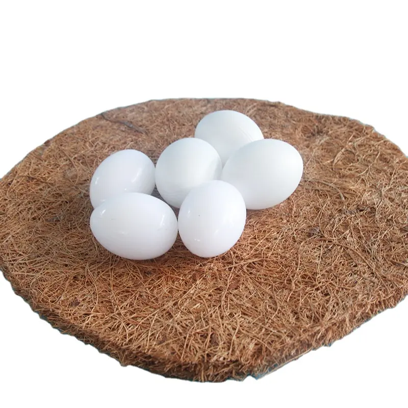 Hot Sale Cheap Price Plastic Fake Pigeon Egg White Solid Plastic Realistic Dummy pigeon Eggs for Hatching Breeding