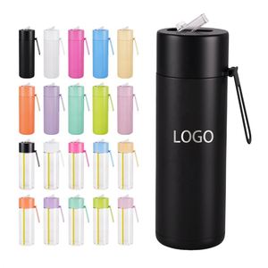 Bouteille d'eau sport isotherme en acier inoxydable 20 oz avec logo personnalisé, pour boissons chaudes/froides, sans BPA, anti-fuite - Product Image 1