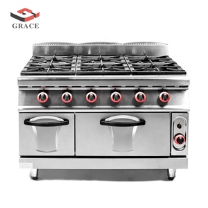 <span class=keywords><strong>6</strong></span> <span class=keywords><strong>Burner</strong></span> <span class=keywords><strong>gas</strong></span> Lò nướng bánh Pizza nướng Bếp Máy bếp nồi phạm vi - Product Image 5