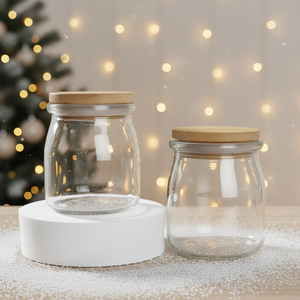 <span class=keywords><strong>Mini</strong></span> pots en verre vides de 200 ml (7 oz) pour yaourt, pudding, ou comme pots à <span class=keywords><strong>miel</strong></span>, avec couvercles en liège, pour cadeaux de mariage - Product Image 1