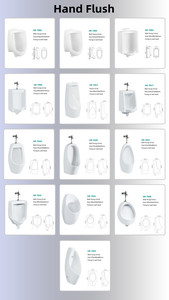 ห้องน้ำเซรามิกจีน P-Trap S Trap ขนาดเล็กแขวนผนังขนาดใหญ่เซนเซอร์ขาตั้งปัสสาวะสำหรับผู้ชาย - Product Image 3