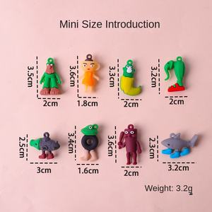 Caliente nuevo extranjero Shanhaijing PVC llavero modelado abstracto palo de madera hombre caza extraño hecho a mano caja ciega mochila colgante - Product Image 6