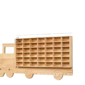 Étagère murale de rangement pour jouets de train en bois, 42 emplacements, pour chambre d'enfant - Product Image 5