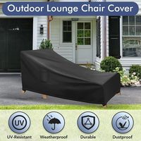 Housse de canapé imperméable et résistante aux UV pour meubles de jardin Housse de chaise longue d'extérieur Housse de chaise longue de patio